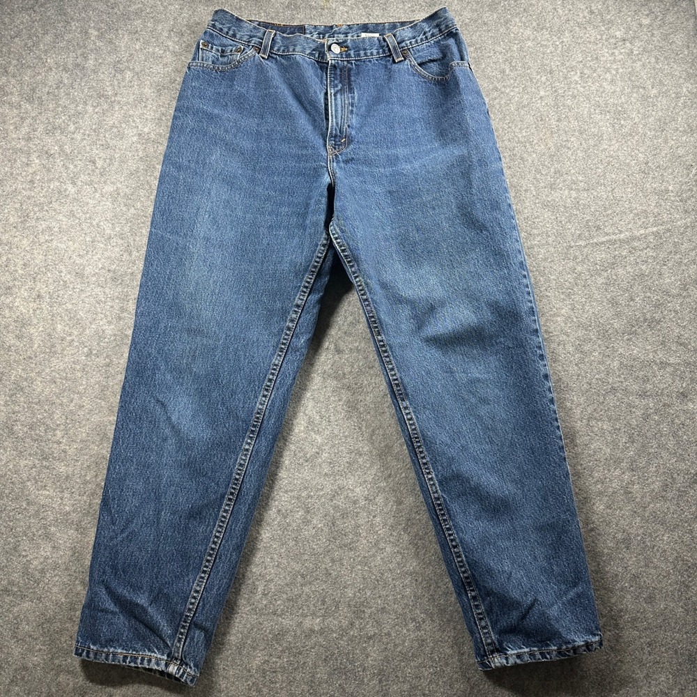 Vtg Levi's‎ 550 Relaxed Fit Tapered Leg Jeans Womens 16 S Blue Made in USA